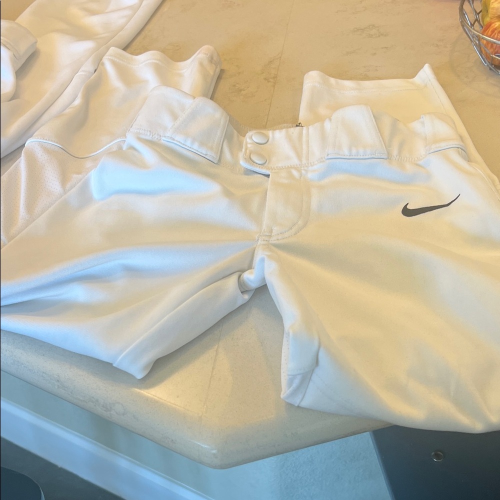Nike Kids White baseball pants